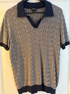 Todd Snyder Geo / Interlock Geo Montauk Sweater Polo Limited Edition